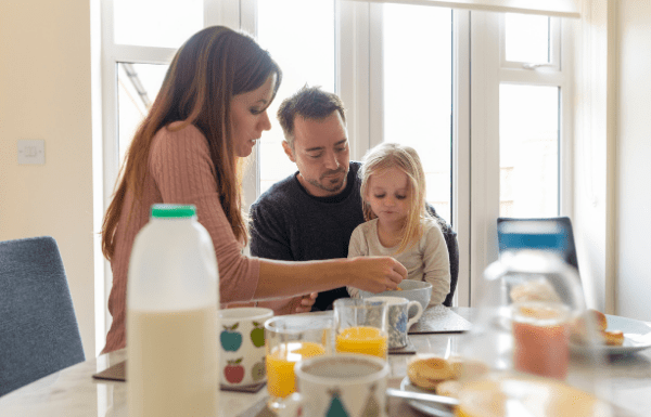 Family Eating Breakfast | Central Mass Mom