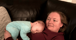 Laying with Infant
